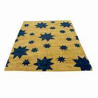 6ft x 9ft Hand Knotted Tibet Rug Stars  MR11215  