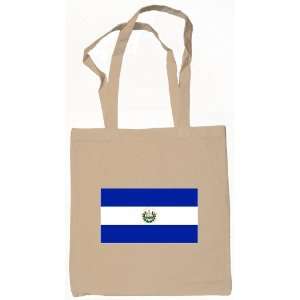  El Salvador Flag Tote Bag Natural 
