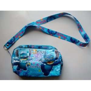   Stitch Pencil Pouch Purse with Key Holder Lanyard #1 