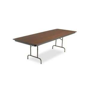  Economy Folding Table, 96 x 36, Walnut Finish Top 