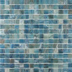 Wave 3/4 x 3/4 Blue Gem Blends Glossy Glass Tile   17967 