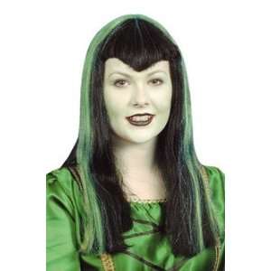  Jokingaround.Co.Uk Vampiress Wig, Black/Green Toys 