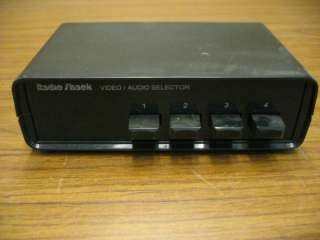 Radio Shack 15 1218 4 Source Component A/V Switch Box  