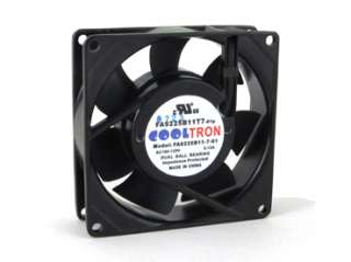 Low speed fans are quieter but deliver less air than high speed fans 
