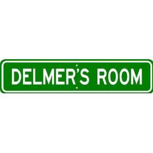  DELMER ROOM SIGN   Personalized Gift Boy or Girl, Aluminum 