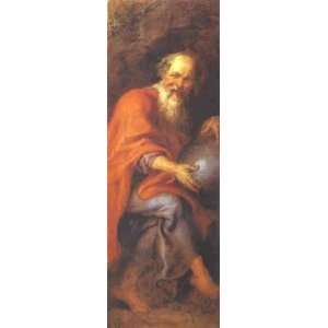  Oil Painting Democritus Peter Paul Rubens Hand Painted 