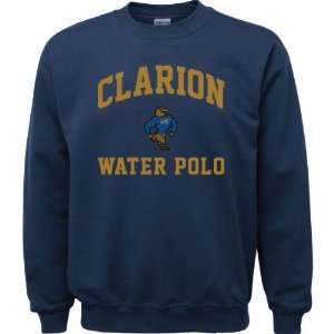  Clarion Golden Eagles Navy Water Polo Arch Crewneck 