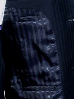 New Daniele $1295 Navy Pinstripe 150s Wool Mens Suit  
