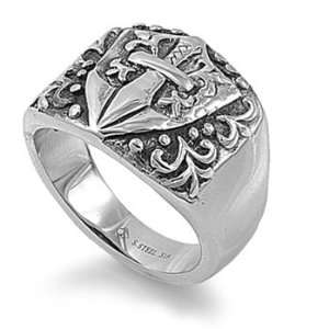  Stainless Steel Ring   Sword   Size  12 Jewelry