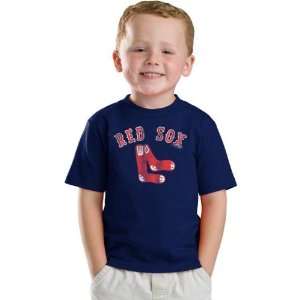   Red Sox Youth Navy Cooperstown Retro Logo T Shirt
