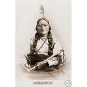  Sitting Bull Sioux Chief Indian Portrait Calumet Poster 