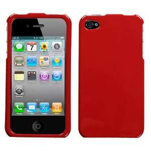  Solid Flaming Red Phone Protector Cover for Apple iPhone 4 