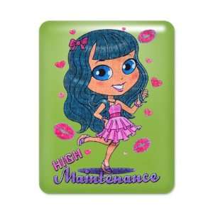   iPad Case Key Lime High Maintenance Girl with Kisses 