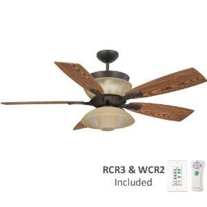ENC54ABZ5CR Enclave Aged Bronze Uplight 54 Ceiling Fan with Wall 