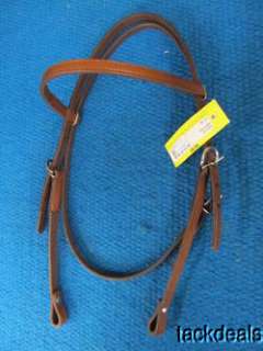 New Tex Tan 5/8 Chestnut Leather Horse Western Headstall  