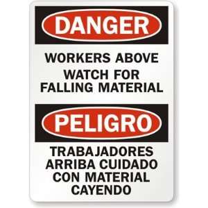  Danger Workers Above Watch For Falling Material, Peligro 