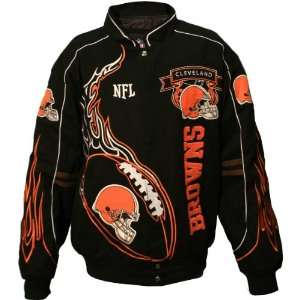  NFL Cleveland Browns Big & Tall On Fire Jacket 3XL Sports 