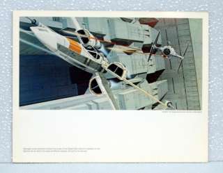 Star Wars Ralph McQuarrie Vintage Print X Wing Fighter  