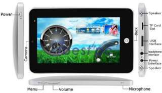 USA 7 Touch Screen 4GB Tablet PC Pad Google Android 2.2 Camera Wifi 