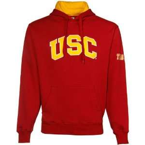  NCAA USC Trojans Cardinal Classic Twill Hoody Sweatshirt 