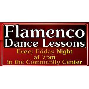  3x6 Vinyl Banner   Flamenco Dance Lessons 