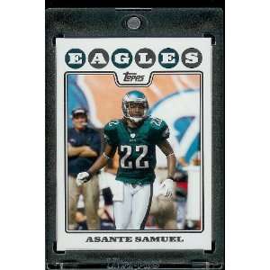  2008 Topps # 250 Asante Samuel   Philadelphia Eagles   NFL Trading 