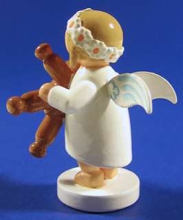 Wendt Kuhn Angel Teddy Bear Snowflake Figurine German  