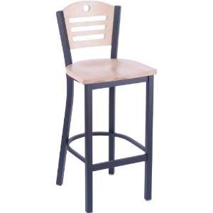  630 Voltaire 30 Stationary Barstool with Wood Seat