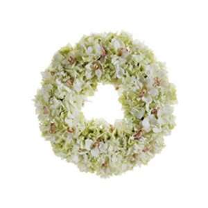  19 Cymbidium/Hydrangea Wreath Green Pink   FWX612 GR/PK 