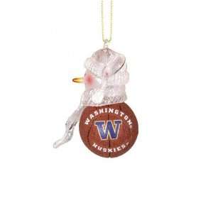  Washington Huskies Acrylic Snowman Basketball 2.5 Sports 
