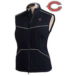 Cutter & Buck Chicago Bears Womens Spirit Quilted Vest Large  