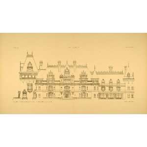  1904 Print Long Island New York Chateau Building Augustus N. Allen 