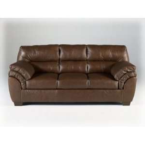  Warren Leather Sofa in Brown