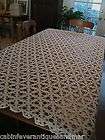   Crochet Lace Tablecloth Coverlet Throw Bridal Wedding Canopy 82x53