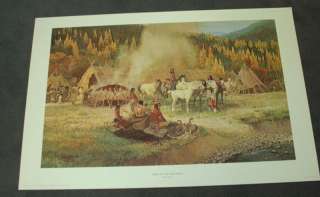 John Clymer Pride of the Nez Perce Limited Print RARE  