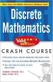 Discrete Mathematics (Schaums Easy Outlines Series), (0071398775 