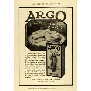  1919 Ad Argo Corn Starch Pastry Flour Recipe Crust Cake 