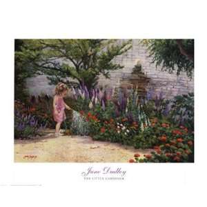   The Little Gardener   Poster by June Dudley (30 x 24)