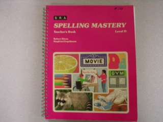 SRA Spelling Mastery Level D Teacers Book 0574104046 0574104046 