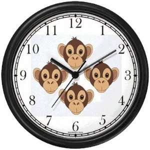  Four Monkeys (Heads)   Monkey Cartoon   JP Animal Wall 