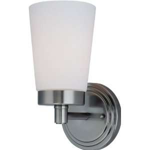 Lite Source LS 16901 Alvina 1 Lite Wall Lamp, Gun Metal with Frosted 