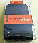 New Reiko Hybrid Case kick stand for iPhone 4 4S Black Silicone Case 
