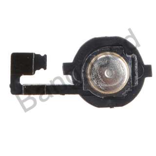 Home Menu Button Flex Cable + Black Key Cap assembly For iPhone 4 4G 