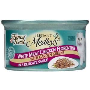 Fancy Feast Elegant Medleys   White Meat Chicken Florentine   24 x 3 