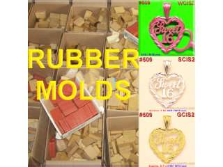 509 RUBBER MOLD SWEET 16 CASTING WAX JEWELRY SILICON  