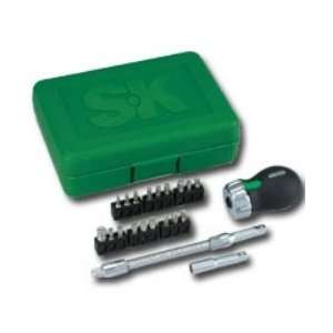  S K Hand Tools SKT73676 21 Piece Stubby Ratcheting 