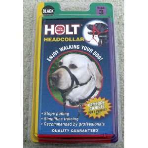  Holt Total Control HeadCollar, Black, Size 3 Dog Walking 