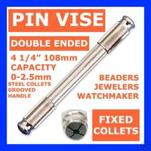 PIN VISE DOUBLE ENDED 2 COLLETS JEWELERS WATCHMAKERS FR  