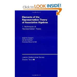  Elements of the Representation Theory of Associative 