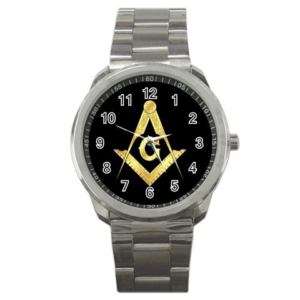 New Masonic Master Mason Sport Metal Watch RARE Limited  